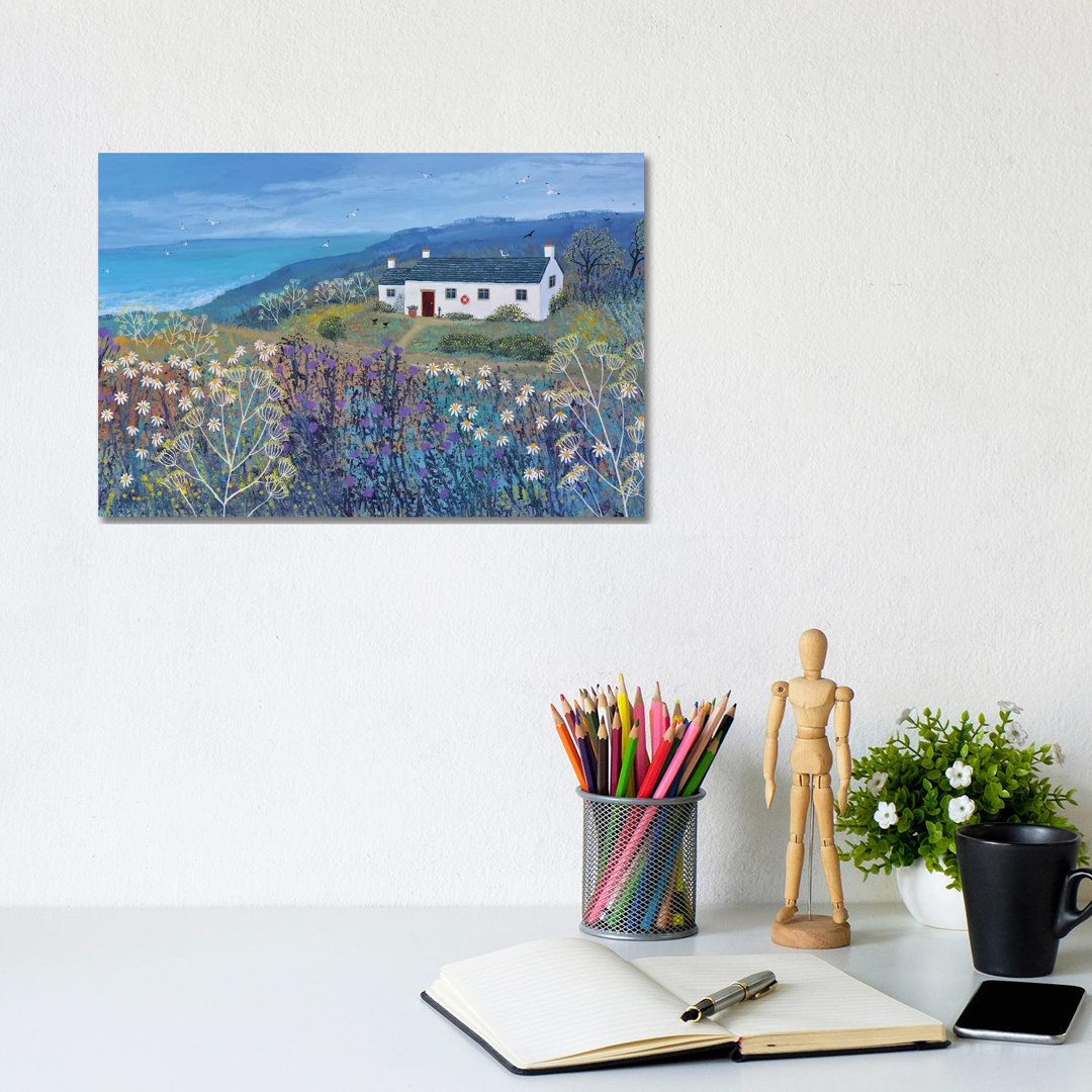 A Place By The Sea by Jo Grundy - Wrapped Canvas Painting