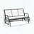 3-Person Outdoor Patio Glider Bench with Breathable Mesh Fabric, 660lbs Capacity-1136859073