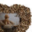 Cadre photo romantique romantique en forme de cœur - Décoration murale chic pour le vestibule - Cadre photo décoratif pour présentoir de salon - 6 po, doré