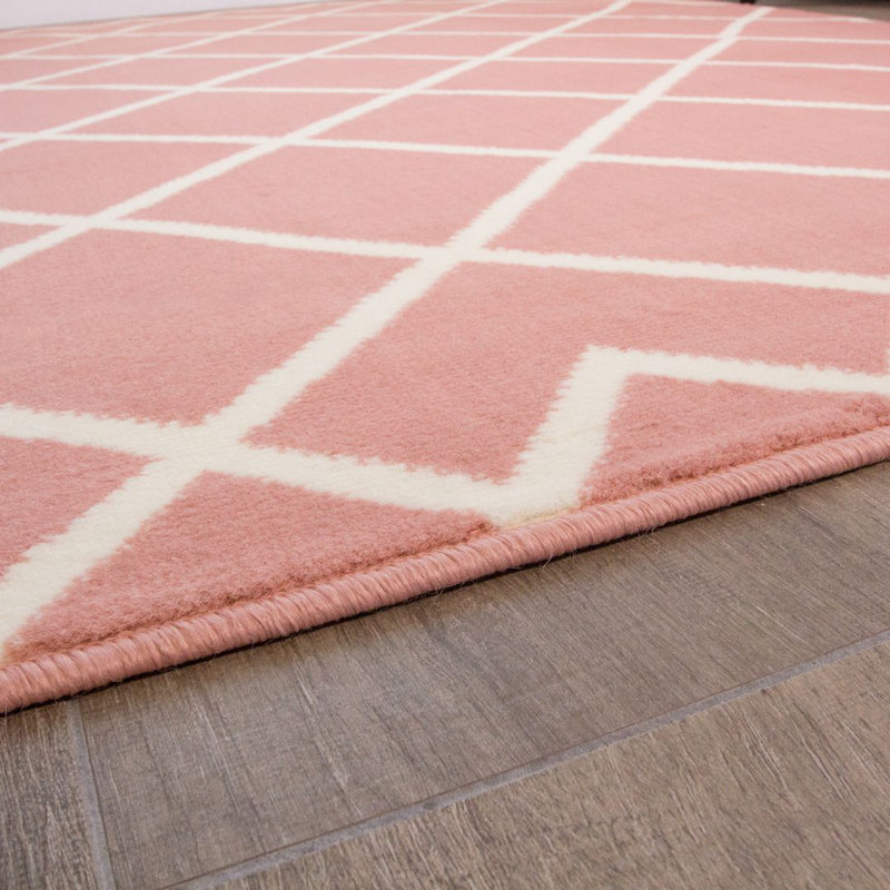 Wilton Rectangle Geometric Area Rug, Rectangle 120 x 170cm