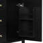 Meuble-lavabo moderne 24 po avec lavabo en céramique, poignées en métal, porte à fermeture en douceur, support de rangement-238632912