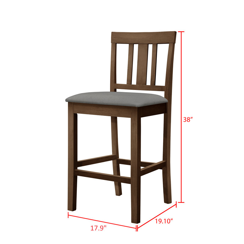 Ance 25'' H Upholstered Side Chair, Brown