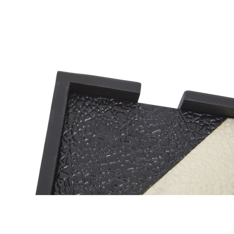 Resin Square 4 Piece Coaster Holder Set