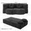 Upholstered 0 " Linen Sofa