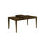 Table de salle à manger rectangulaire moderne avec rallonge autoportante