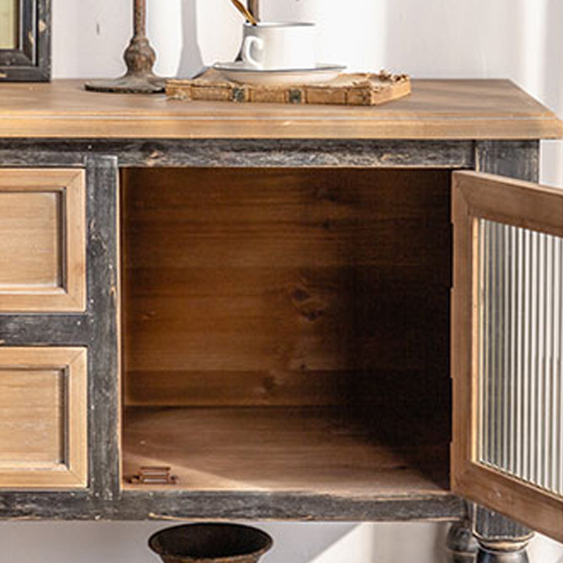 Rustic Distressed Console Table