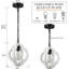 Luminaire suspendu sphère 1 lumière Elverta-313584511
