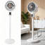 3D Oscillating Pedestal Standing Fan, Height Adjustable Powerful Air Circulation Fan, 12H Timer Remote Control Quiet Cooling Fan for Whole House Indoor Ventilation