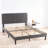 Bed Frame with Upholstered Headboard-118619324
