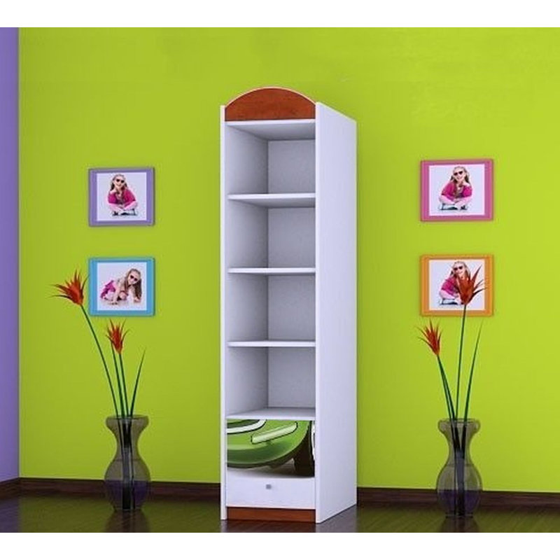 Naveen 1 Door Wardrobe, Red