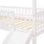 Lit mezzanine simple avec glissade, lit maison avec glissade-154911229
