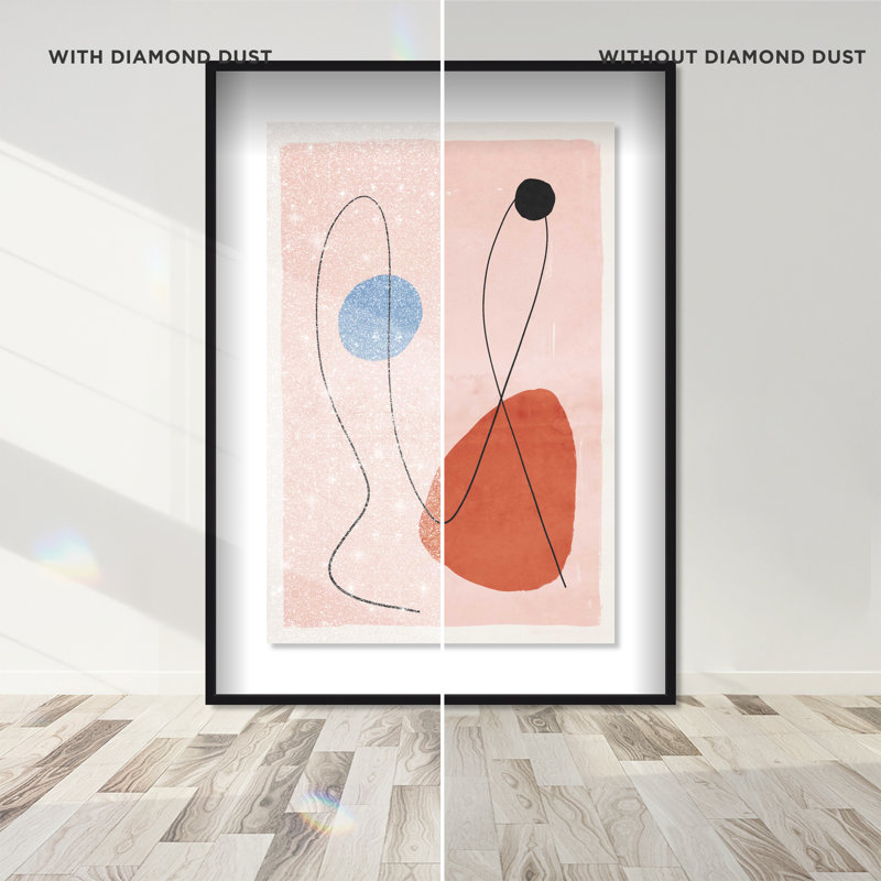 Conneting Color Points Shadowbox Abstract Print by Oliver Gal, Black Frame, 10 x 15, 37.5"H x 25.5"W, Black Frame