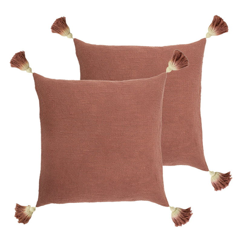 Square Cushion, Polyester/Polyfill, Rose