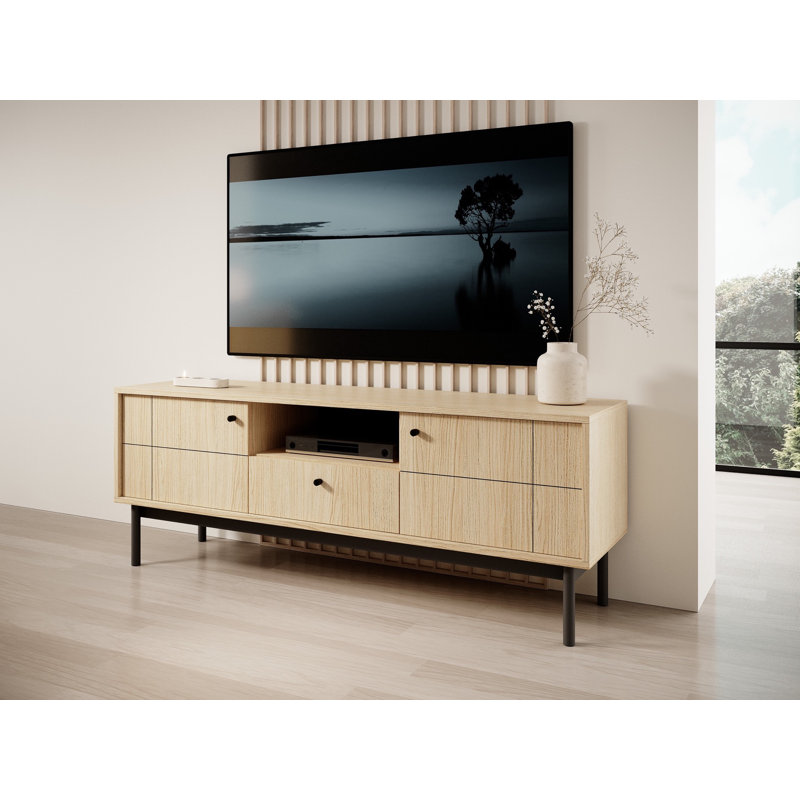 TV-LOWBOARD 153 cm, Oak