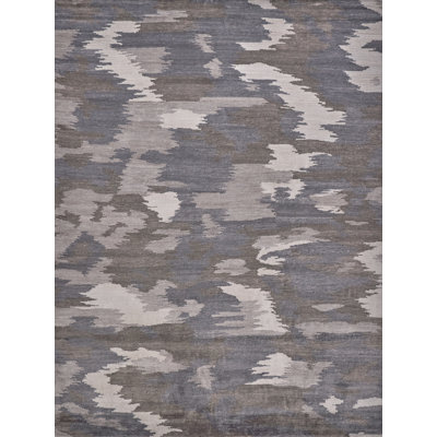 Bamboo Silk Abstract Area Rug