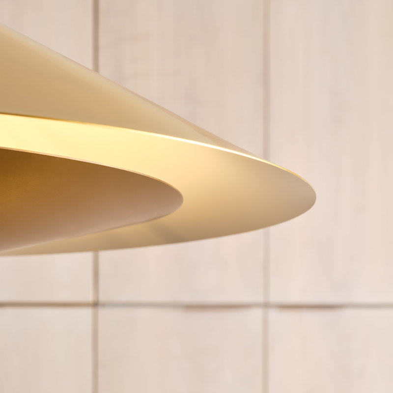 Kelly Wearstler Echo 1 Light Dining Room Pendant With Sandblast Inside Clear Outside Shade, 63.25" H x 24" W x 24" D