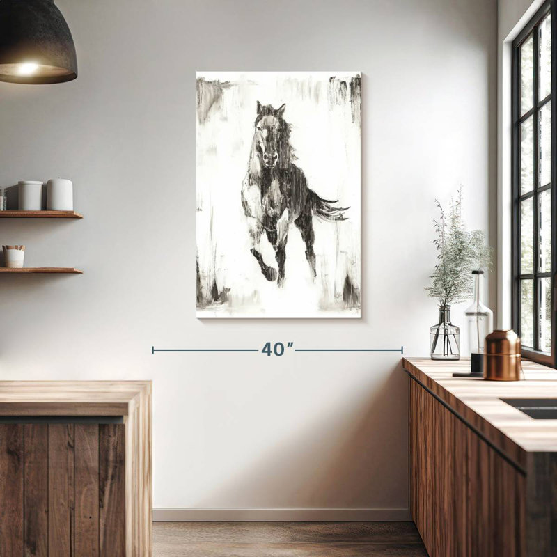 Brampt Rustic Black Stallion II, 39" H x 26" W
