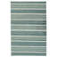 Tapis rayé bleu / vert / blanc en laine tissé à la main Alayana-1993058754