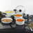 BergHOFF Leo Glints 7Pc Ceramic Nonstick Cookware Set, Spirit-106736605