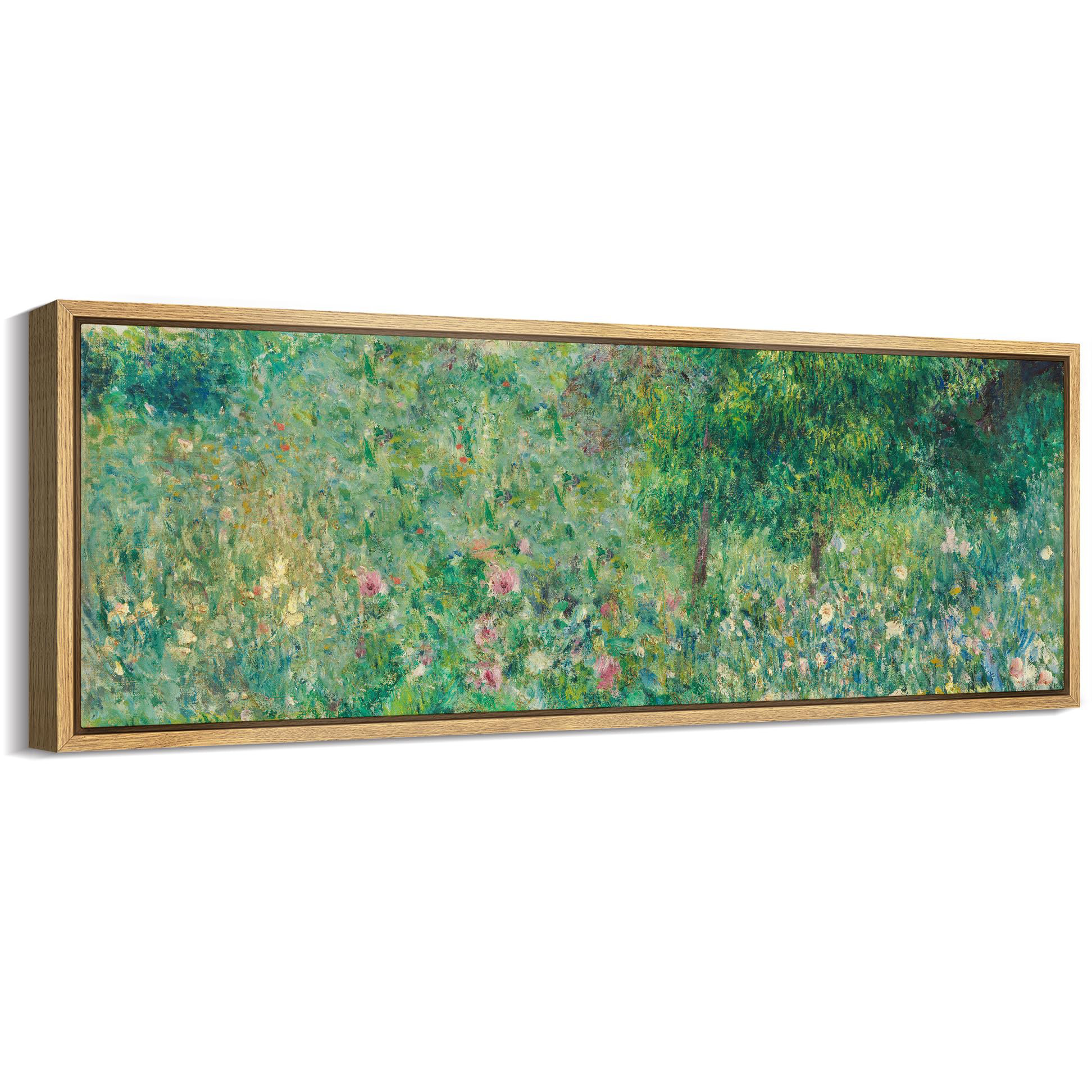 IDEA4WALL " Impressionist Garden Lush Floral Landscape Antique Retro