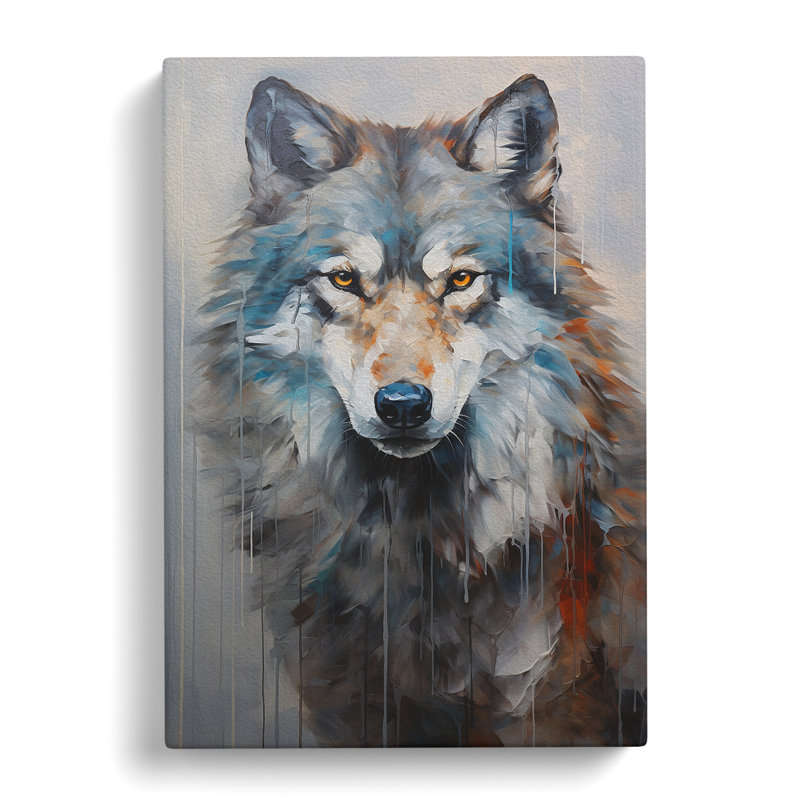 Wolf Contemporary No.2 - Wrapped Canvas, 76cm H x 50cm W x 3cm D