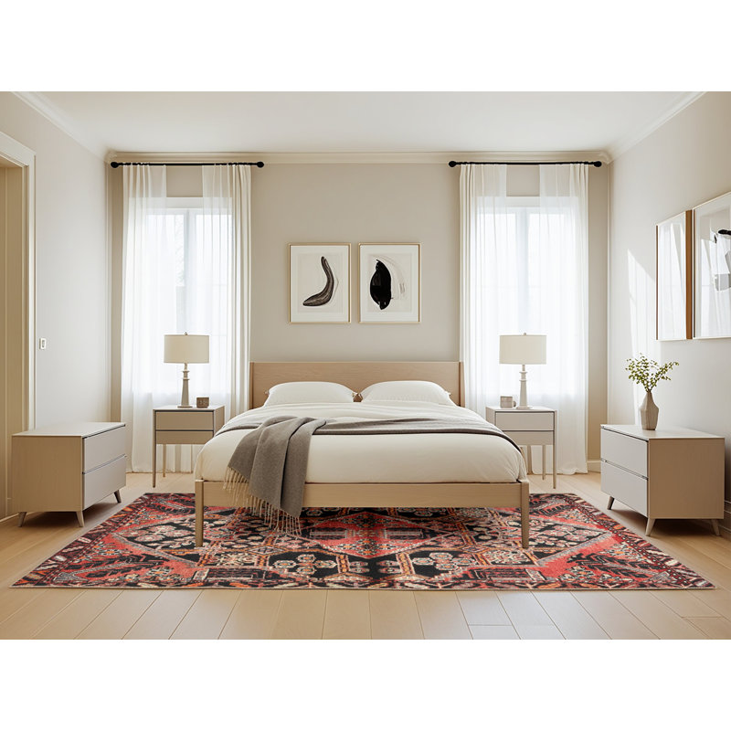 Kriszara Oriental Indoor Rug, Rectangle 5' x 8'