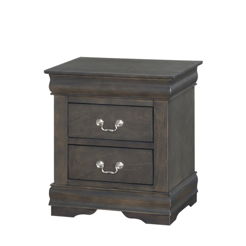 Table de chevet Louis Philippe, Dark Grey