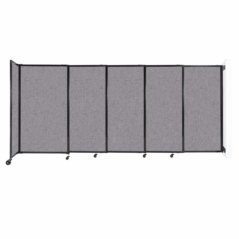 Cloison coulissante 5 pi, H 60 po x l 135 po x P 33 po, Gris nuageux