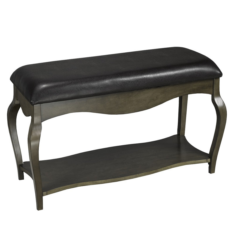 Banc de rangement en similicuir