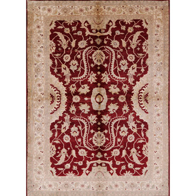 Tapis beige / rouge Moa