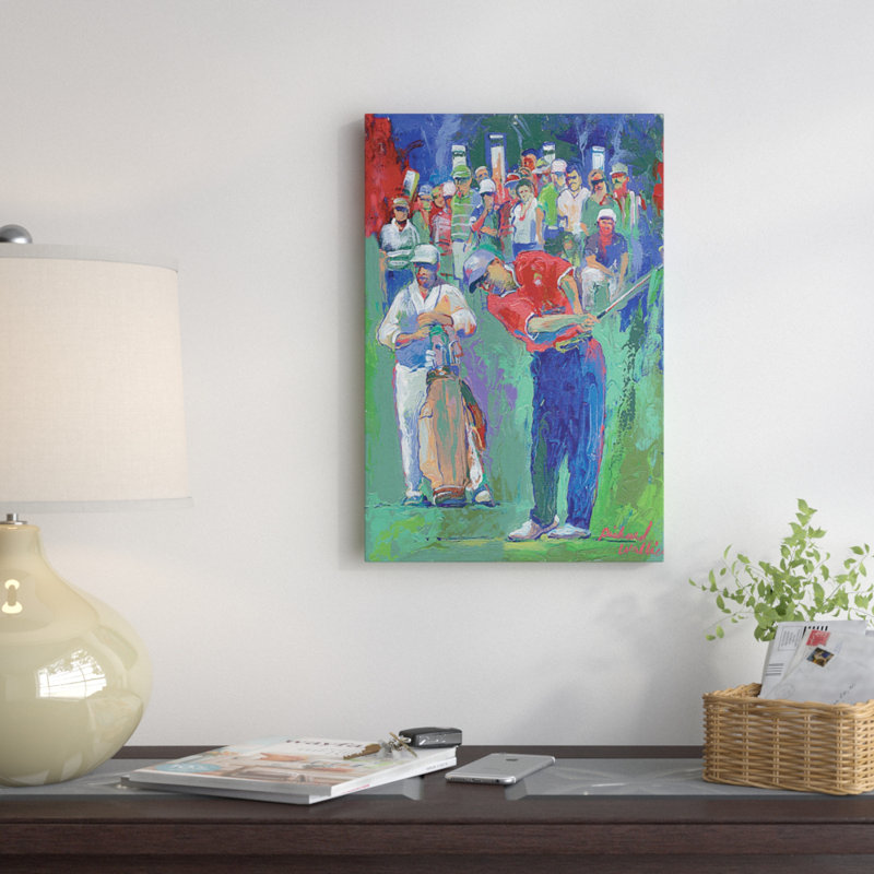 «Golf» par Richard Wallich - impression sur toile tendue, H 26 po x l 18 po x P 1,5 po