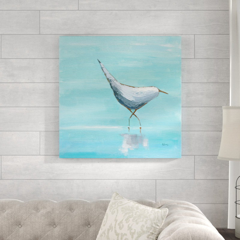 Egret I 1 Piece Wrapped Canvas Painting, 76cm H x 76cm W