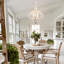 Lustre de style maison de campagne avec finition en bois vieilli, luminaire rustique à 5 lumières pour la salle à manger, le vestibule et le salon, à hauteur réglable et à intensité variable