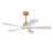 52 Inch Indoor Ceiling Fans With Lights And Remote Control, Dimmable LED, 5 Solid Wood Blades,Reversible DC Motor. Ceiling Fan With Light For Bedroom, Living Room, Study Room