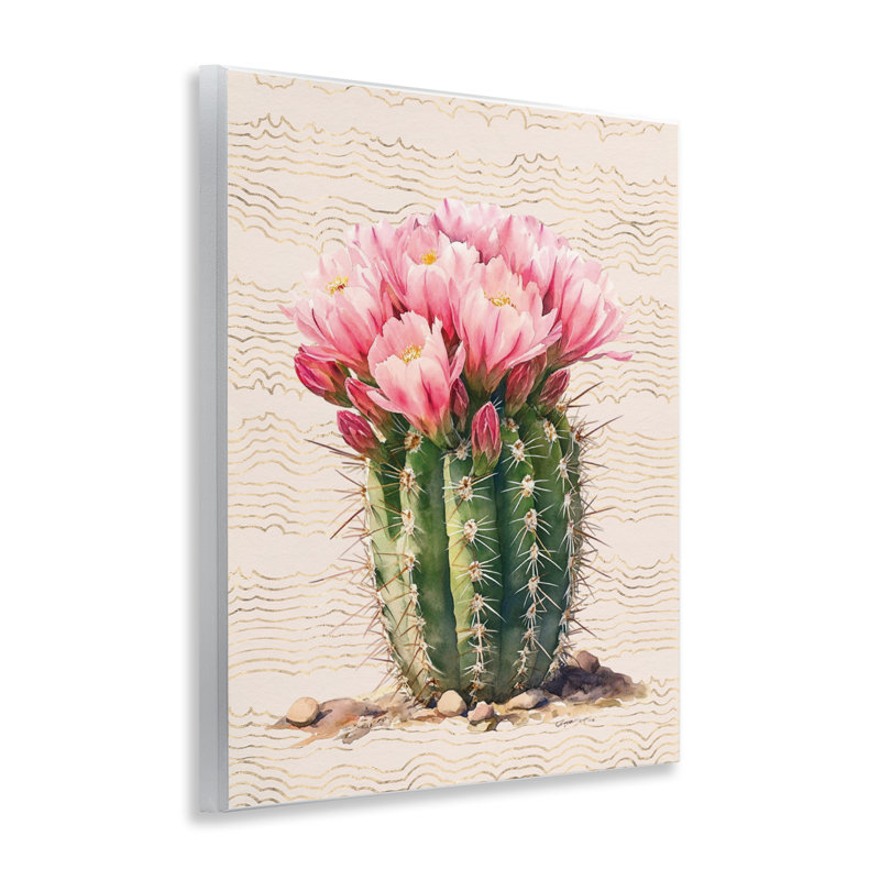  «Blooming Floral Cactus», art mural par lettres et lignes