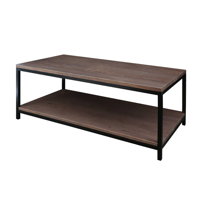 Solid Wood Single Coffee Table, Gray Wash