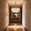 23.6" 6-Light Modern Gold Double-Layer Glass Chandelier