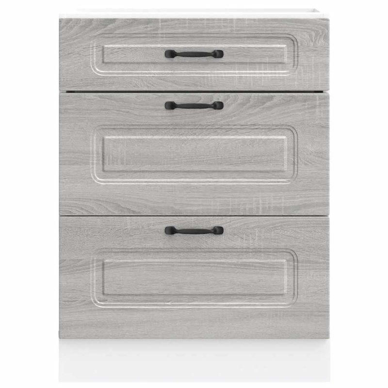 Badriya Standard Base Cabinet, Grey Sonoma