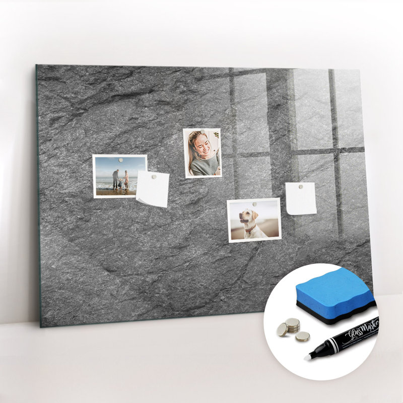 Magnetic Glass Photo Memo Board