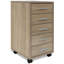 Armoire à tiroirs vidaXL Bois d'ingénierie, aluminium moyen-1678846275