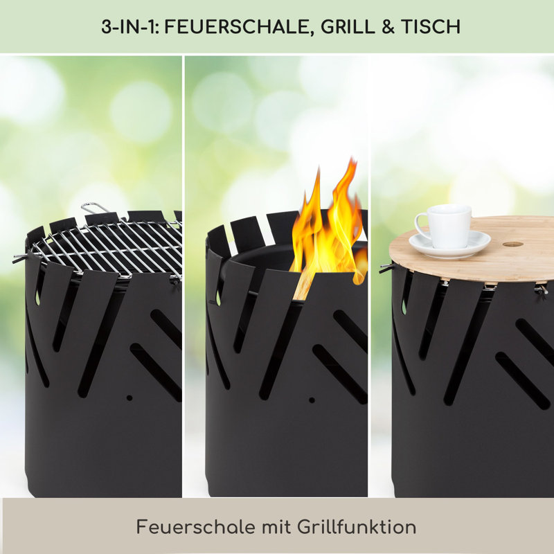 Circle Smokeless Fire Pit, Black