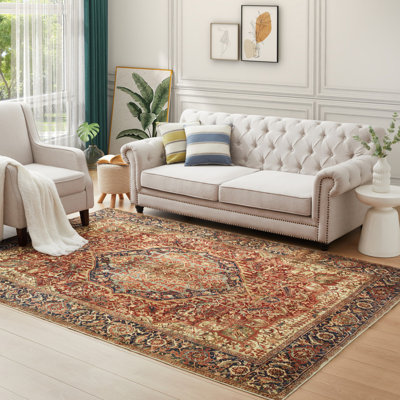 Alnisa Area Rugs with Vibrant Patterns – Perfect for Bedroom or Dining Room
