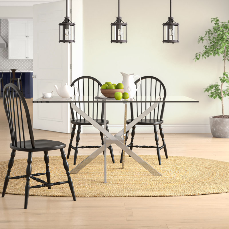 Xander 60'' Dining Table, Chrome