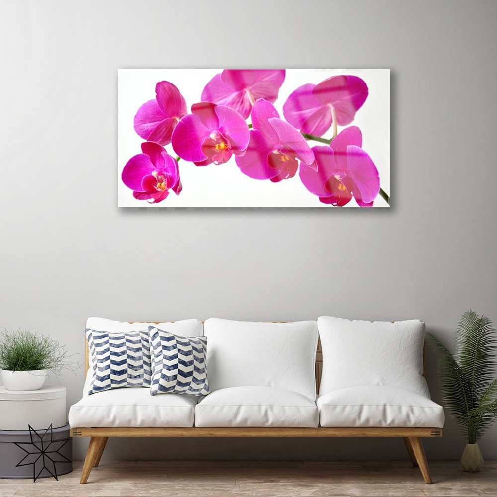 Glasbild Floral Blumen