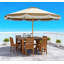 Parasol ventilé de table de patio, parasol d'extérieur, parasol de patio