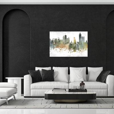 «Atlanta Skyline», impression sur verre acrylique