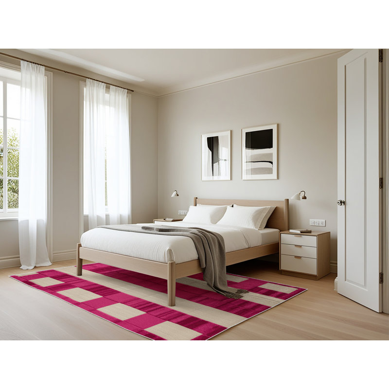 Tapis botanique lavable à la machine, Rectangle 5 pi x 7 pi