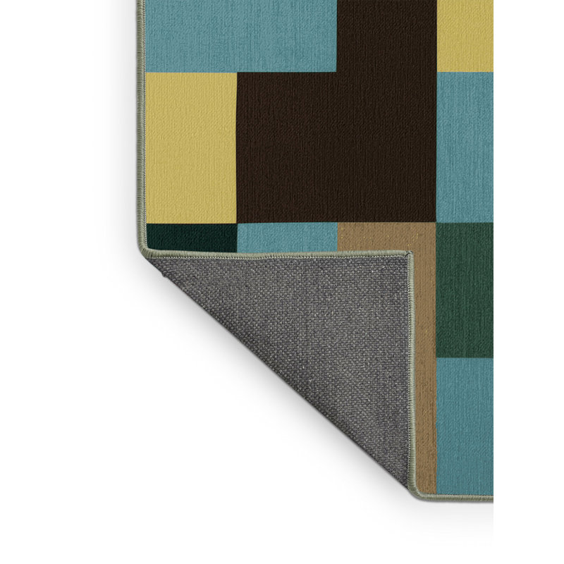 Cubic Pastures Rug, Round 3'