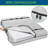 Heavy Duty Mattress Cover Storage Bag With Full-Around Handle And Adjustable Buckles, King, (Clear)-1449067456