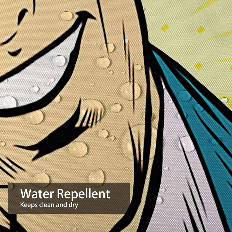 Rideau de douche Pop Art, L 72 po x l 84 po